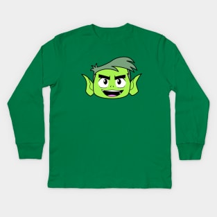 Teen Titans´ Beastboy Kids Long Sleeve T-Shirt